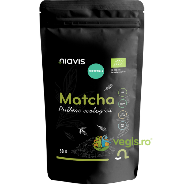 Matcha Pulbere Ecologica/Bio 60g, NIAVIS, Superalimente, 1, Vegis.ro