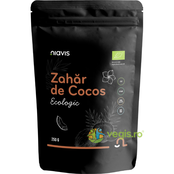 Zahar de Cocos Ecologic/Bio 250g, NIAVIS, Indulcitori naturali, 1, Vegis.ro