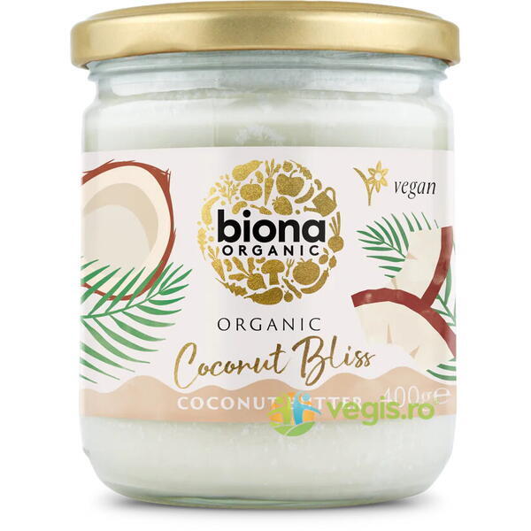 Crema de Cocos Tartinabila Coconut Bliss Ecologic/Bio 400g, BIONA, Produse BIO, 1, Vegis.ro