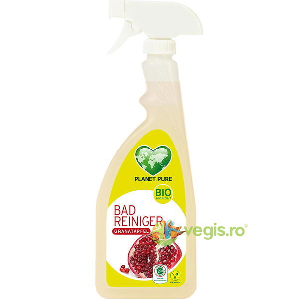 Detergent pentru Baie cu Rodie Ecologic/Bio 510ml, PLANET PURE, Produse de Curatenie Casa, 1, Vegis.ro