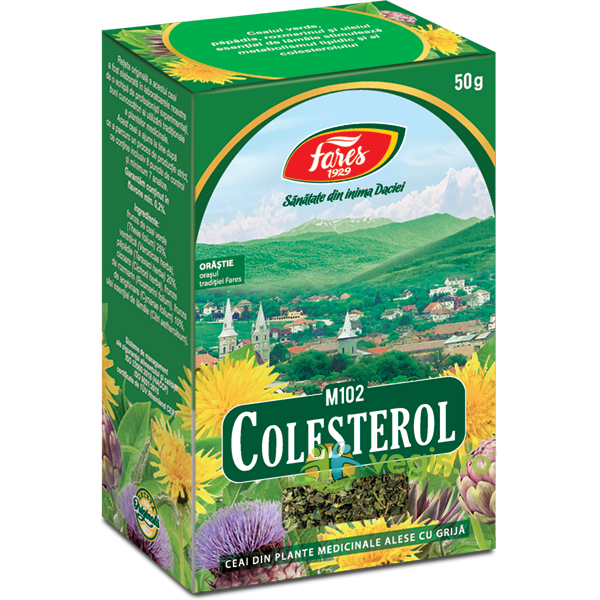 Ceai Colesterol M102 50g, FARES, Ceaiuri vrac, 1, Vegis.ro