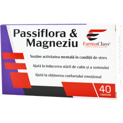 Passiflora si Magneziu 40cps FARMACLASS