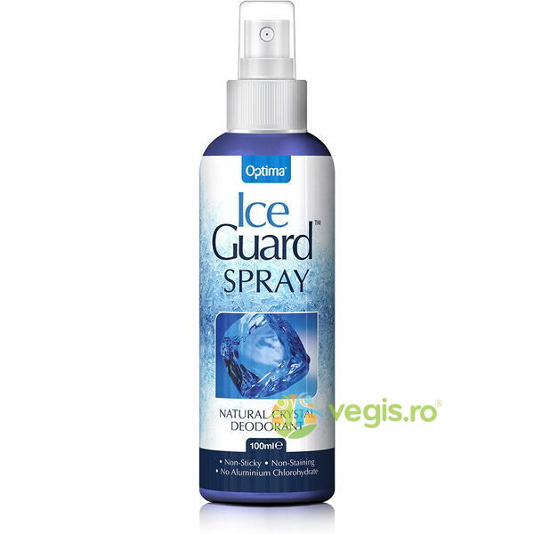 Deodorant Spray cu Cristale Naturale Ice Guard 100ml, OPTIMA, Deodorante naturale, 1, Vegis.ro
