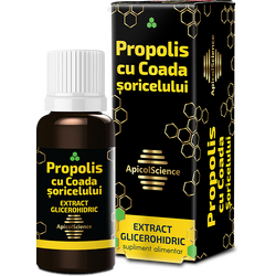 Propolis cu Coada Soricelului Extract Glicerohidric 30ml APICOLSCIENCE