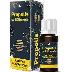 Propolis cu Galbenele Extract Glicerohidric 30ml APICOLSCIENCE
