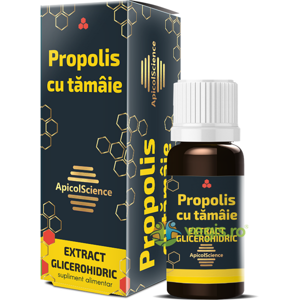 Propolis cu Tamaie Extract Glicerohidric 30ml, APICOLSCIENCE, Tincturi compuse, 1, Vegis.ro