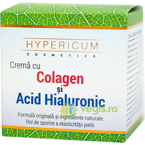 Crema cu Colagen si Acid Hyaluronic 40ml, HYPERICUM, Cosmetice ten, 1, Vegis.ro