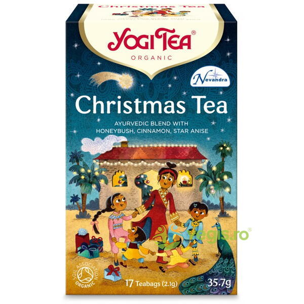 Ceai Christmas Tea Ecologic/Bio 17dz, YOGI TEA, Ceaiuri doze, 1, Vegis.ro