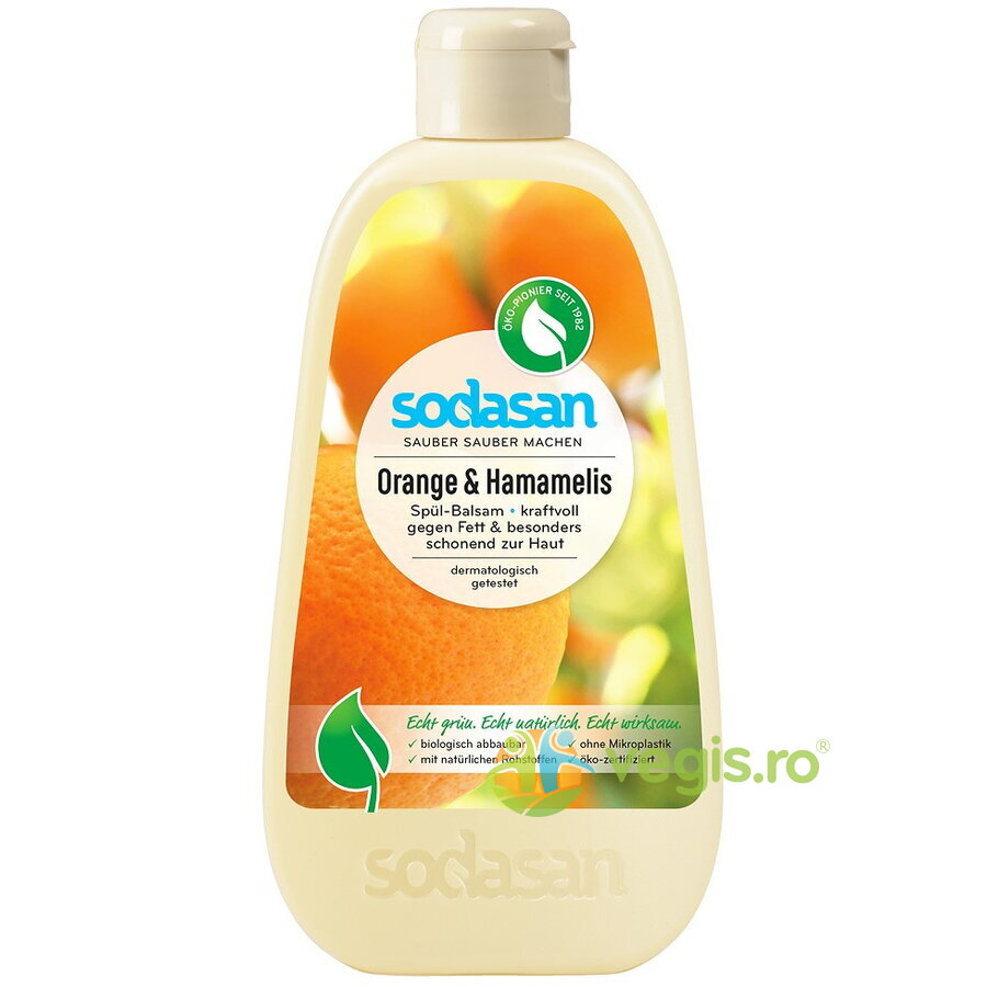 Detergent Balsam Lichid de Vase cu Portocala 500ml