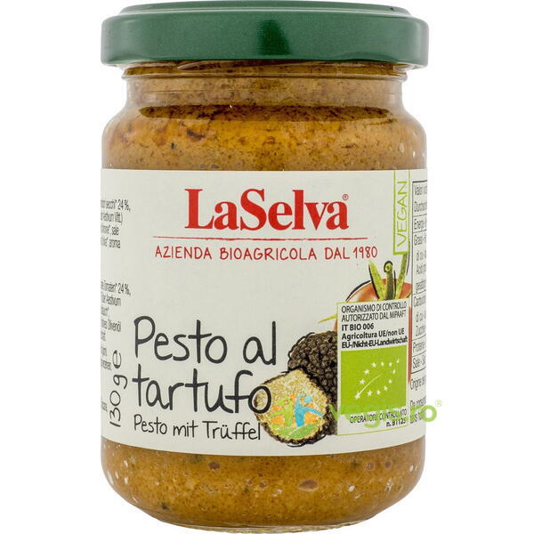 Pesto cu Trufe Ecologic/Bio 130g, LASELVA, Conserve Naturale, 2, Vegis.ro