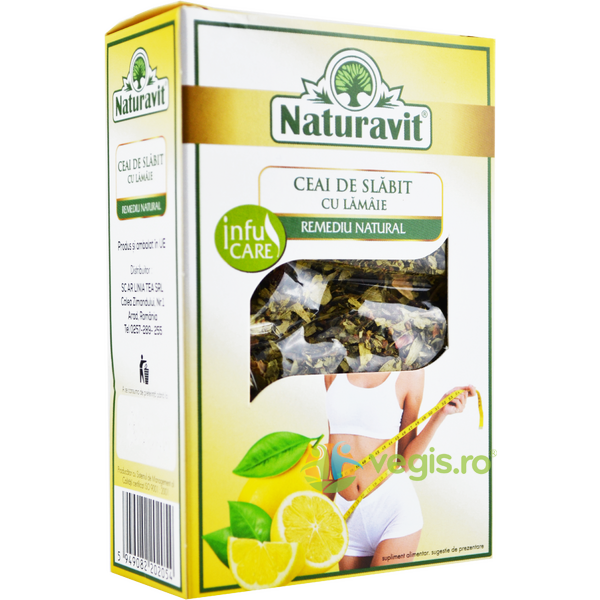 Ceai de Slabit cu Lamaie Biovit 50g, NATURAVIT, Produse de Slabit, 1, Vegis.ro