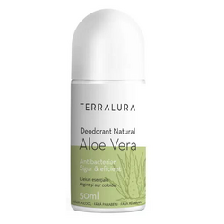 Deodorant Natural Roll-On cu Aloe Vera, Argint si Aur Coloidal 50ml TERRALURA