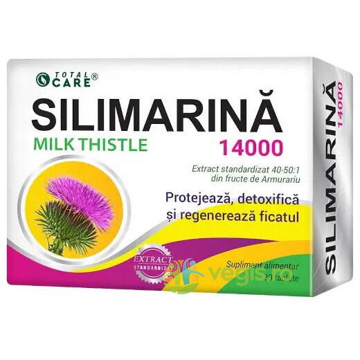 Silimarina 14000mg Total Care 30tb, COSMOPHARM, Capsule, Comprimate, 1, Vegis.ro
