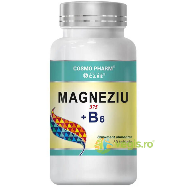 Magneziu 375mg + B6 Premium 30tb, COSMOPHARM, Capsule, Comprimate, 1, Vegis.ro