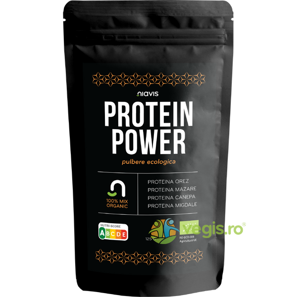 Protein Power - Mix Ecologic/Bio 125g, NIAVIS, Pulberi & Pudre, 2, Vegis.ro