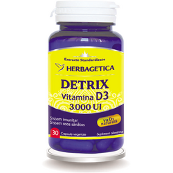 Vitamina D3 Naturala 3000 U.I 30cps HERBAGETICA