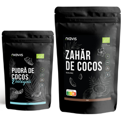 Pudra de Cocos Ecologica/Bio 125g + Zahar de Cocos Ecologic/Bio 250g NIAVIS