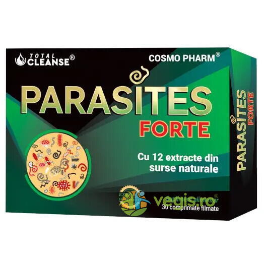 Parasites Forte Total Cleanse 30tb, COSMOPHARM, Capsule, Comprimate, 1, Vegis.ro