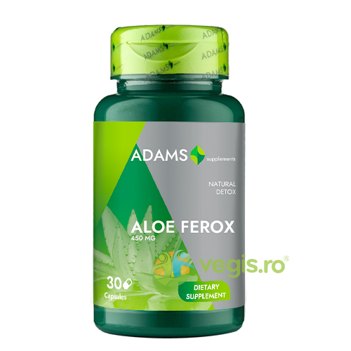 Aloe Ferox 450mg 30cps, ADAMS VISION, Remedii Capsule, Comprimate, 1, Vegis.ro