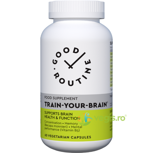 Train Your Brain 60cps vegetale Secom,, GOOD ROUTINE, Capsule, Comprimate, 2, Vegis.ro