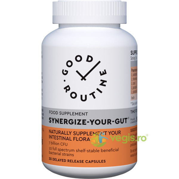 Synergize Your Gut 30cps Secom,, GOOD ROUTINE, Capsule, Comprimate, 2, Vegis.ro