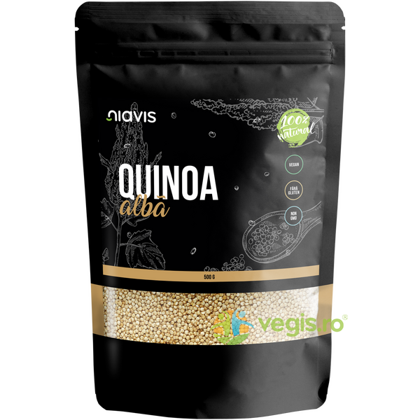 Quinoa Alba 500g, NIAVIS, Cereale boabe, 2, Vegis.ro