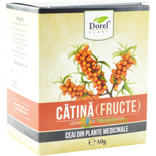 Ceai de Catina Fructe 50g, DOREL PLANT, Ceaiuri vrac, 1, Vegis.ro