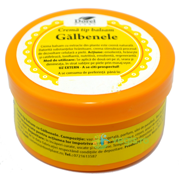 Crema-Balsam Galbenele 65ml, DOREL PLANT, Unguente, Geluri Naturale, 1, Vegis.ro