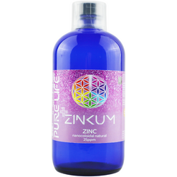 Zinc Nanocoloidal Natural ZINKUM 25ppm 480ml PURE LIFE