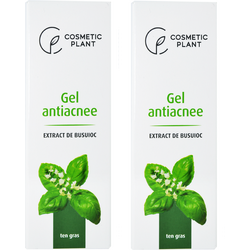 Pachet Gel Antiacnee cu Extract de Busuioc 30ml + 30ml COSMETIC PLANT