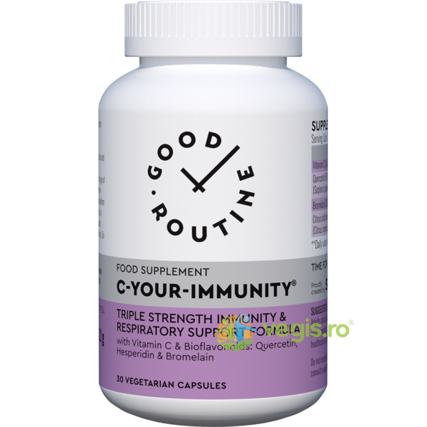 Pachet C Your Immunity 30cps vegetale + 30cps vegetale Secom,, GOOD ROUTINE, Capsule, Comprimate, 2, Vegis.ro