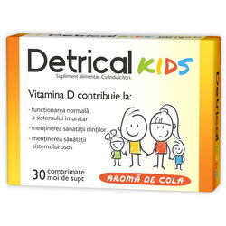 Detrical (Vitamina D3) 400U.I pentru Copii 30cpr moi ZDROVIT