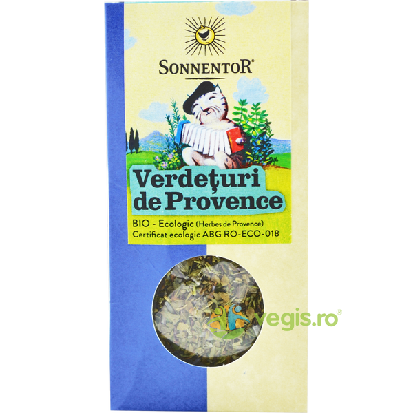 Amestec Verdeturi De Provence Ecologic/Bio 20g, SONNENTOR, Condimente, 1, Vegis.ro