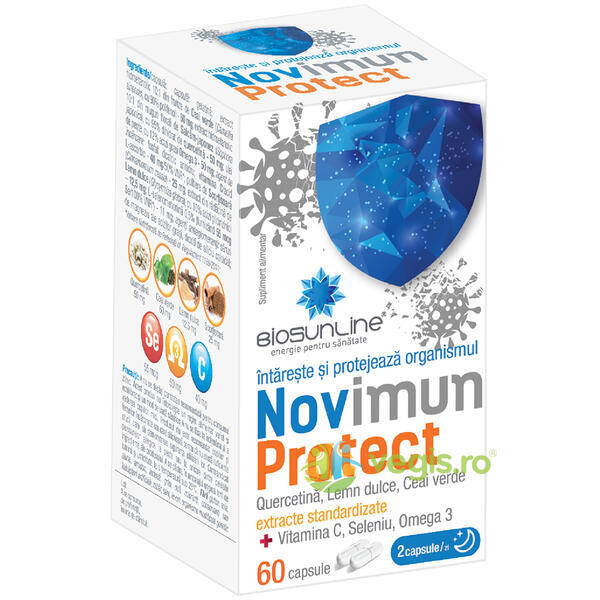 Novimun Protect 60cps, BIOSUNLINE, Capsule, Comprimate, 1, Vegis.ro