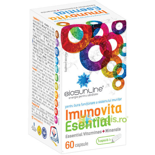 Imunovita Esential 60cps, BIOSUNLINE, Capsule, Comprimate, 1, Vegis.ro