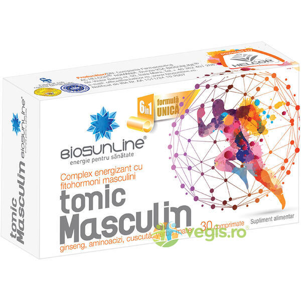 Tonic Masculin 30cpr, BIOSUNLINE, Capsule, Comprimate, 1, Vegis.ro