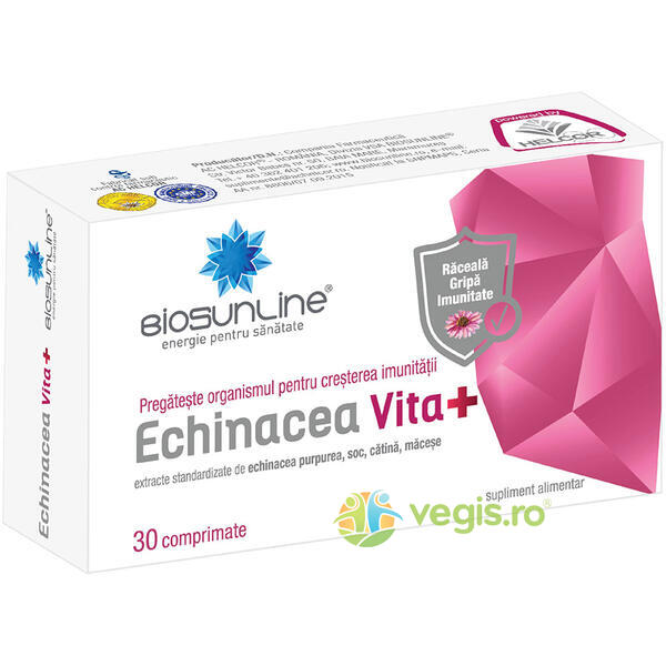 Echinacea Vita+ 30cpr, BIOSUNLINE, Capsule, Comprimate, 1, Vegis.ro
