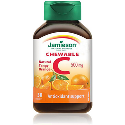 Vitamina C 500mg cu Aroma de Portocala 30tb masticabile JAMIESON