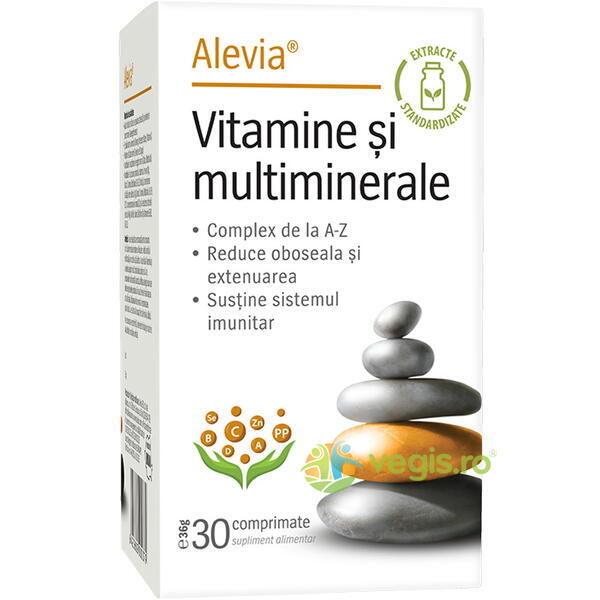 Vitamine Si Multiminerale 30cpr, ALEVIA, Vitamine, Minerale & Multivitamine, 1, Vegis.ro