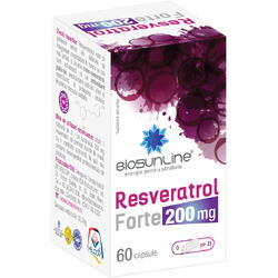 Resveratrol Forte 200mg 60cps BIOSUNLINE