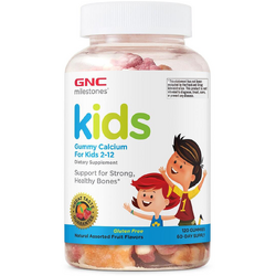 Calciu pentru Copii cu Aroma de Fructe Milestones Kids 120jeleuri GNC
