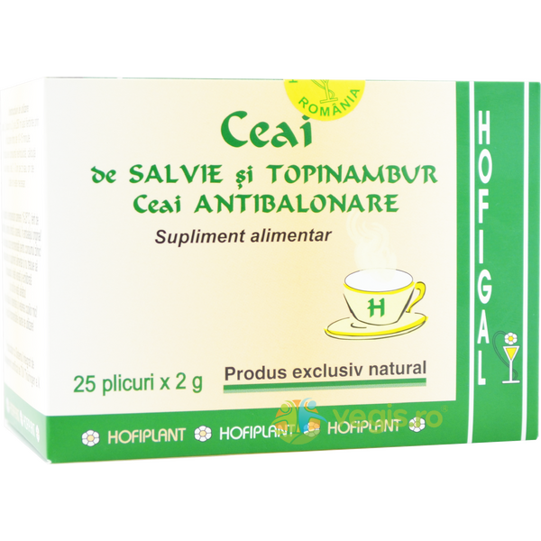 Ceai Antibalonare de Salvie si Topinambur 25dz, HOFIGAL, Ceaiuri doze, 1, Vegis.ro