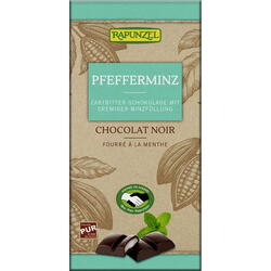 Ciocolata Neagra cu Crema de Menta Ecologica/Bio 100g RAPUNZEL