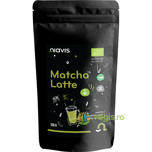Matcha Latte Pulbere Ecologica/Bio 150g, NIAVIS, Alimente BIO/ECO, 2, Vegis.ro