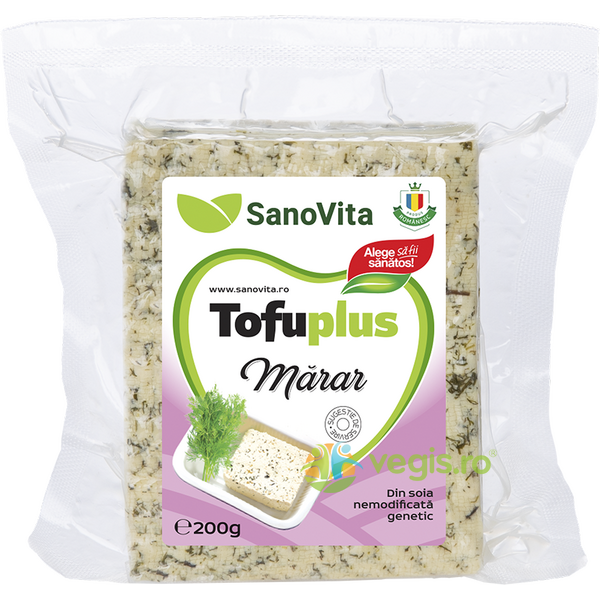 Tofu cu Marar (Sterilizat) 200g, SANOVITA, Produse de Post, 1, Vegis.ro