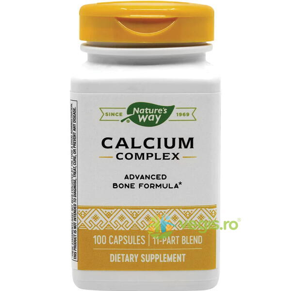 Calcium Complex Bone Formula 100cps Secom,, NATURE'S  WAY, Capsule, Comprimate, 1, Vegis.ro
