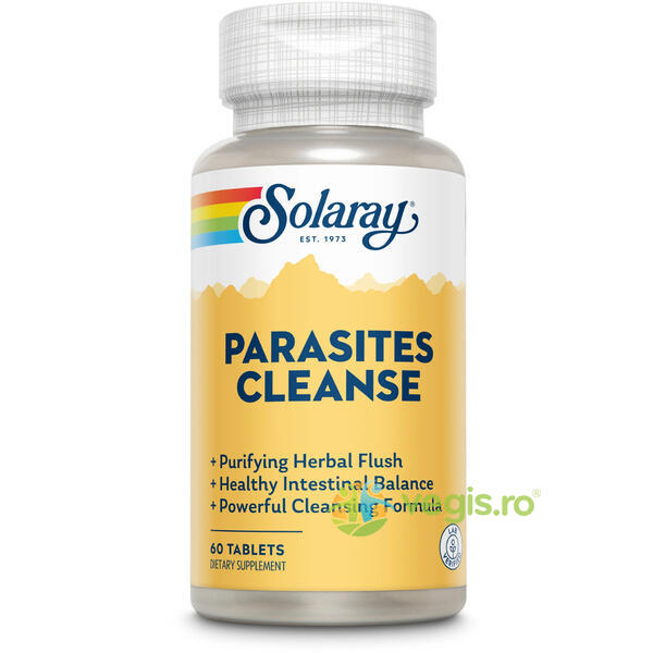 Parasites Cleanse 60cpr Secom,, SOLARAY, Capsule, Comprimate, 1, Vegis.ro