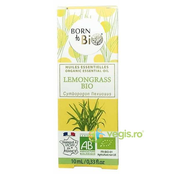 Ulei Esential de Lemongrass Ecologic/Bio 10ml, BORN TO BIO, Uleiuri esentiale, 1, Vegis.ro