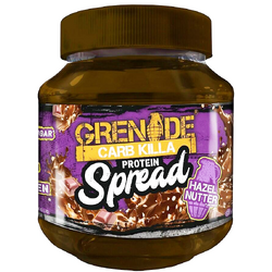 Crema Proteica Tartinabila cu Aroma de Ciocolata si Bucati de Alune Grenade Carb Killa 360g GNC