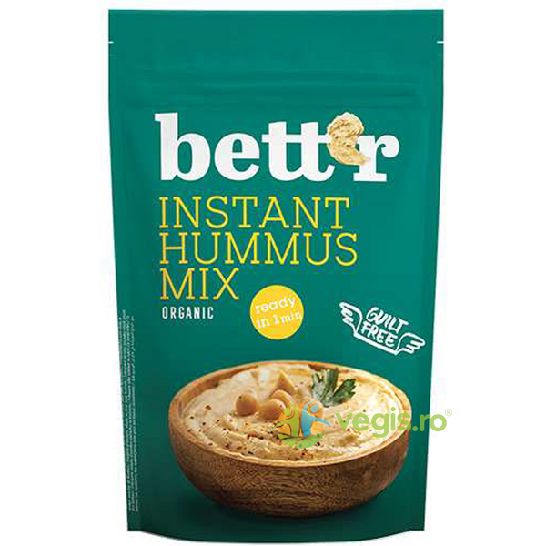 Mix pentru Hummus Instant Ecologic/Bio 400g, BETTR, Alimente BIO/ECO, 1, Vegis.ro